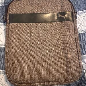 Puma Brown Tablet Bag with Black Accent